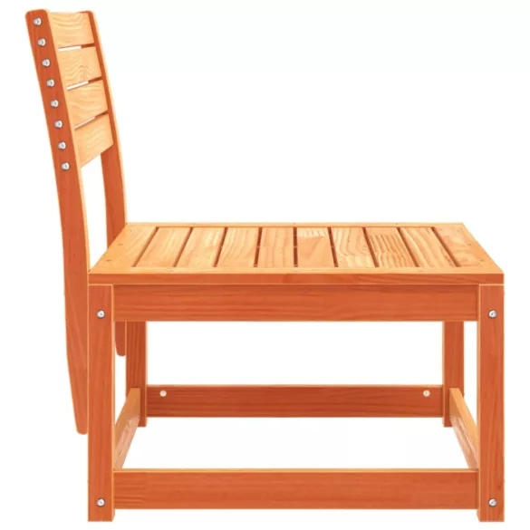 viaszbarna tömör fenyőfa kerti kanapé