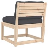 tömör fenyőfa kerti kanapé párnával