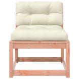 2 db tömör duglászfenyő kerti kanapé párnával