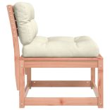 2 db tömör duglászfenyő kerti kanapé párnával