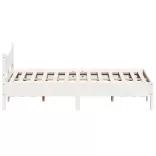 fehér tömör fenyőfa ágy matrac nélkül 140 x 200 cm