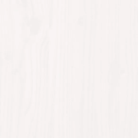 fehér tömör fenyőfa ágy matrac nélkül 135 x 190 cm