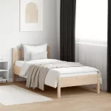 tömör fenyőfa ágy matrac nélkül 75 x 190 cm