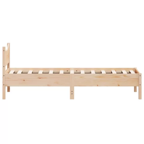 tömör fenyőfa ágy matrac nélkül 75 x 190 cm