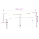 tömör fenyőfa fejtámla 200 cm