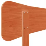 viaszbarna tömör fenyőfa fejtámla 200 cm