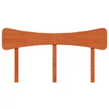 viaszbarna tömör fenyőfa fejtámla 160 cm