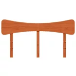 viaszbarna tömör fenyőfa fejtámla 150 cm