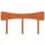 viaszbarna tömör fenyőfa fejtámla 140 cm