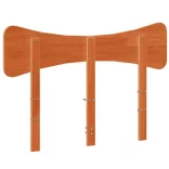 viaszbarna tömör fenyőfa fejtámla 135 cm