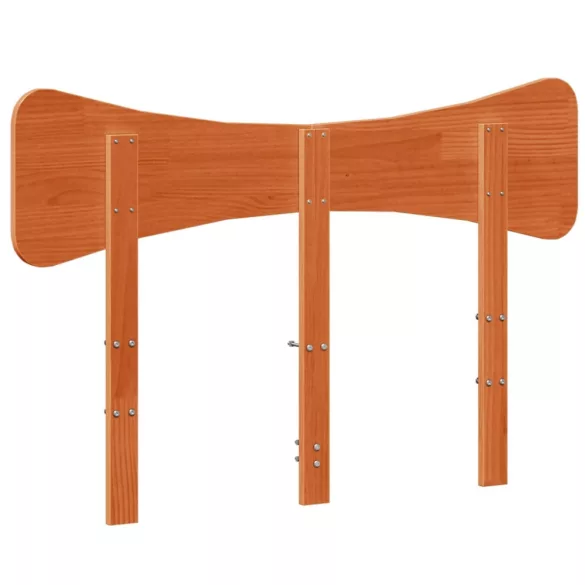 viaszbarna tömör fenyőfa fejtámla 135 cm