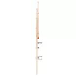 tömör fenyőfa fejtámla 120 cm