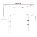 tömör fenyőfa fejtámla 90 cm