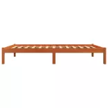 viaszbarna tömör fenyőfa ágy matrac nélkül 75 x 190 cm