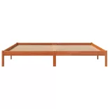 viaszbarna tömör fenyőfa ágy matrac nélkül 200 x 200 cm