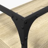 sonoma tölgy szerelt fa TV-szekrény üveglappal 98 x 35 x 51 cm