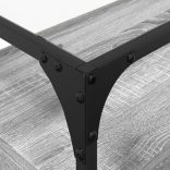 szürke sonoma szerelt fa TV-szekrény üveglappal 98 x 35 x 51 cm