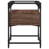 barna tölgy színű szerelt fa éjjeliszekrény 40 x 40 x 55 cm