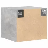 betonszürke szerelt fa faliszekrény 45 x 42,5 x 40 cm