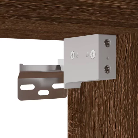 barna tölgy színű szerelt fa faliszekrény 45 x 42,5 x 40 cm