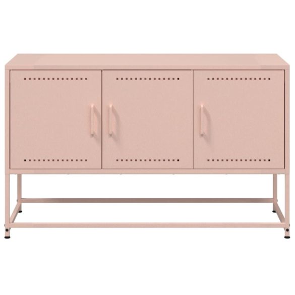 rózsaszín acél TV-szekrény 100,5x39x60,5 cm