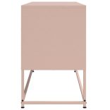 rózsaszín acél TV-szekrény 100,5x39x60,5 cm