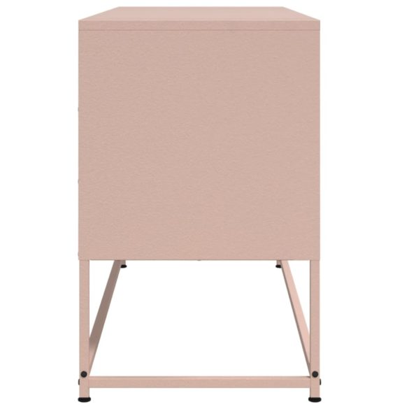 rózsaszín acél TV-szekrény 100,5x39x60,5 cm