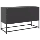 fekete acél magasszekrény 36 x 39 x 123 cm