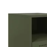 olívazöld acél éjjeliszekrény 36x39x60,5 cm