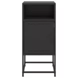 fekete acél éjjeliszekrény 36 x 39 x 78 cm