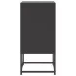 2 db fekete acél éjjeliszekrény 36 x 39 x 78 cm