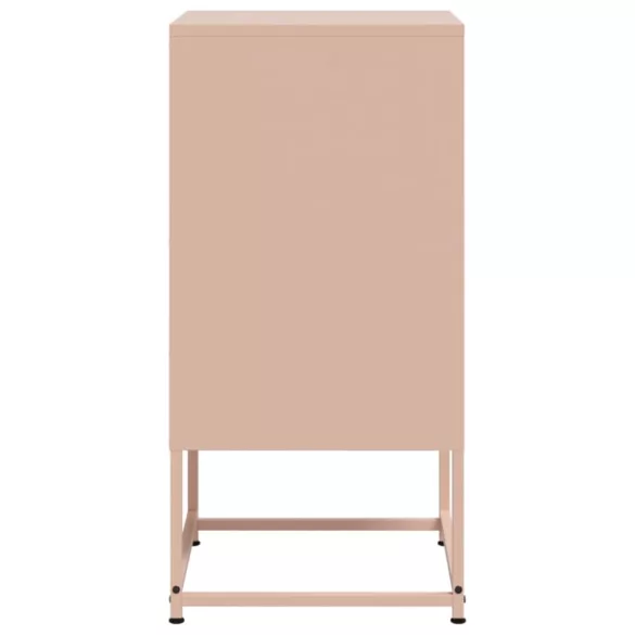 2 db rózsaszín acél éjjeliszekrény 36 x 39 x 78 cm