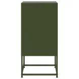 2 db olívazöld acél éjjeliszekrény 36 x 39 x 78 cm