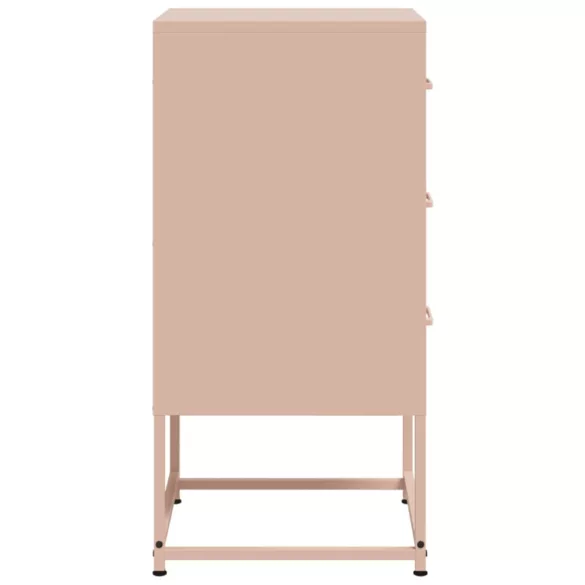 rózsaszín acél éjjeliszekrény 36 x 39 x 78 cm
