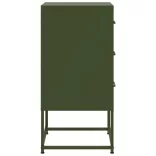 olívazöld acél éjjeliszekrény 36 x 39 x 78 cm