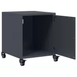 antracitszürke acél éjjeliszekrény 36x39x43,5 cm