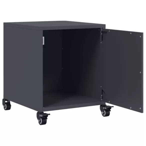 antracitszürke acél éjjeliszekrény 36x39x43,5 cm