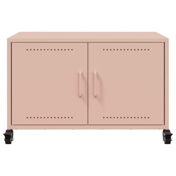 rózsaszín acél TV-szekrény 68 x 39 x 43,5 cm