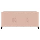 rózsaszín acél TV-szekrény 100,5 x 39 x 43,5 cm