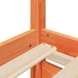 viaszbarna tömör fenyőfa ágy matrac nélkül 75 x 190 cm