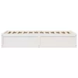 fehér tömör fenyőfa ágy matrac nélkül 90 x 200 cm