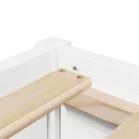 fehér tömör fenyőfa ágy matrac nélkül 90 x 200 cm