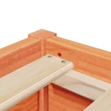 viaszbarna tömör fenyőfa ágy matrac nélkül 90 x 200 cm