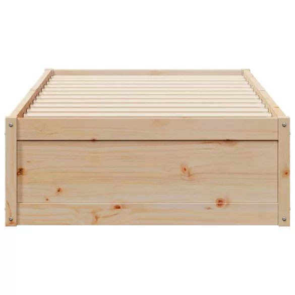 tömör fenyőfa ágy matrac nélkül 75 x 190 cm