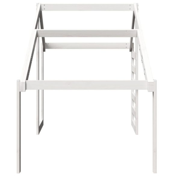 fehér tömör fenyőfa gyerekágytető 198 x 87 x 113 cm