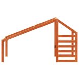 viaszbarna tömör fenyőfa gyerekágytető 198 x 97 x 113 cm