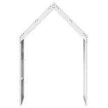 fehér tömör fenyőfa gyerekágytető 60 x 99 x 139,5 cm