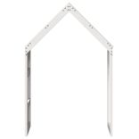 fehér tömör fenyőfa gyerekágytető 55 x 99 x 139,5 cm