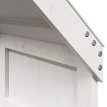 fehér tömör fenyőfa gyerekágytető 55 x 99 x 139,5 cm