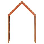 viaszbarna tömör fenyőfa gyerekágytető 55 x 99 x 139,5 cm